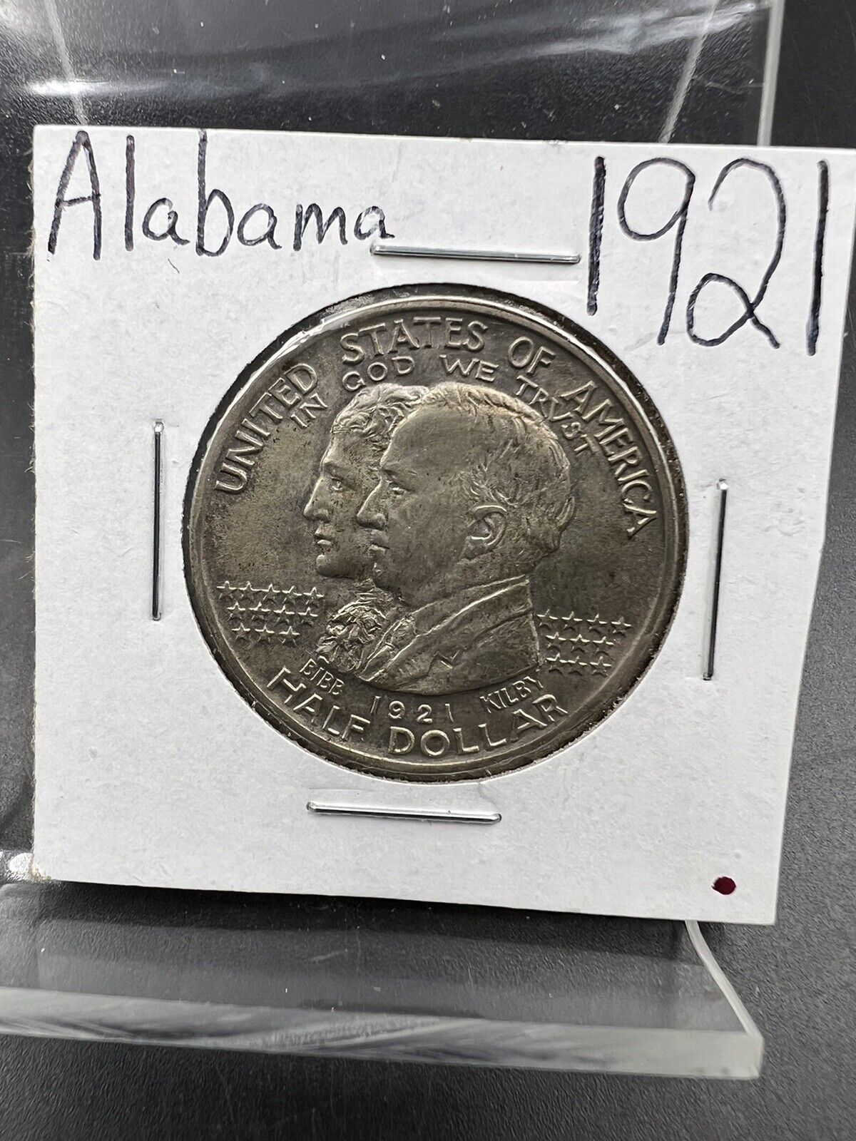 1921 50c Alabama Classic Commemorative Silver Half Dollar Coin BU UNC Toned