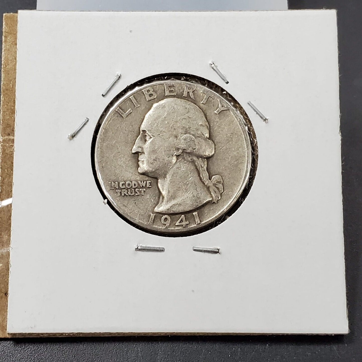 1941 P Washington Silver Quarter Coin Double Die Reverse -Beak- Variety #2
