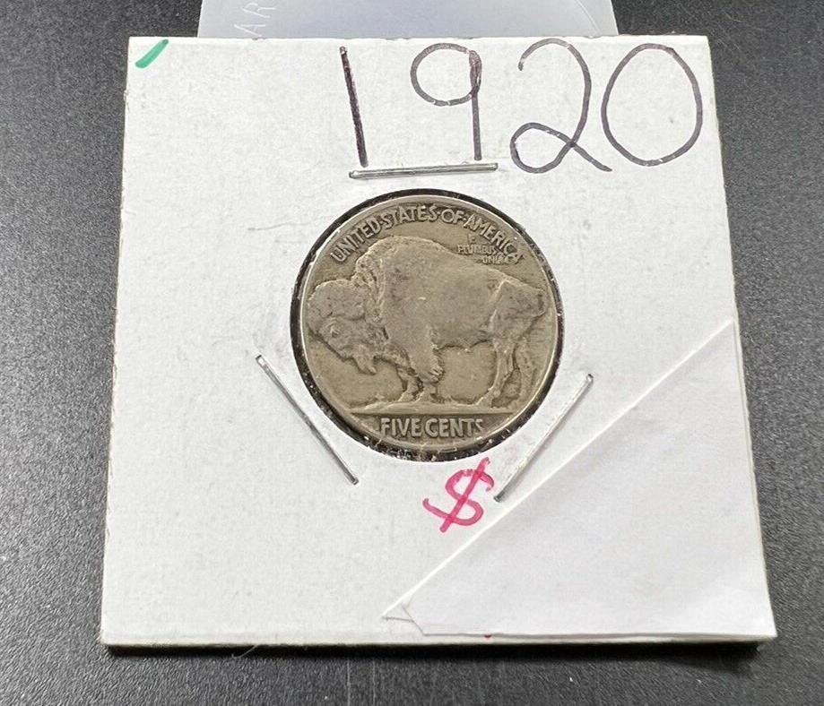 1920 Buffalo Indian Head Nickel Coin VG Very Good circ