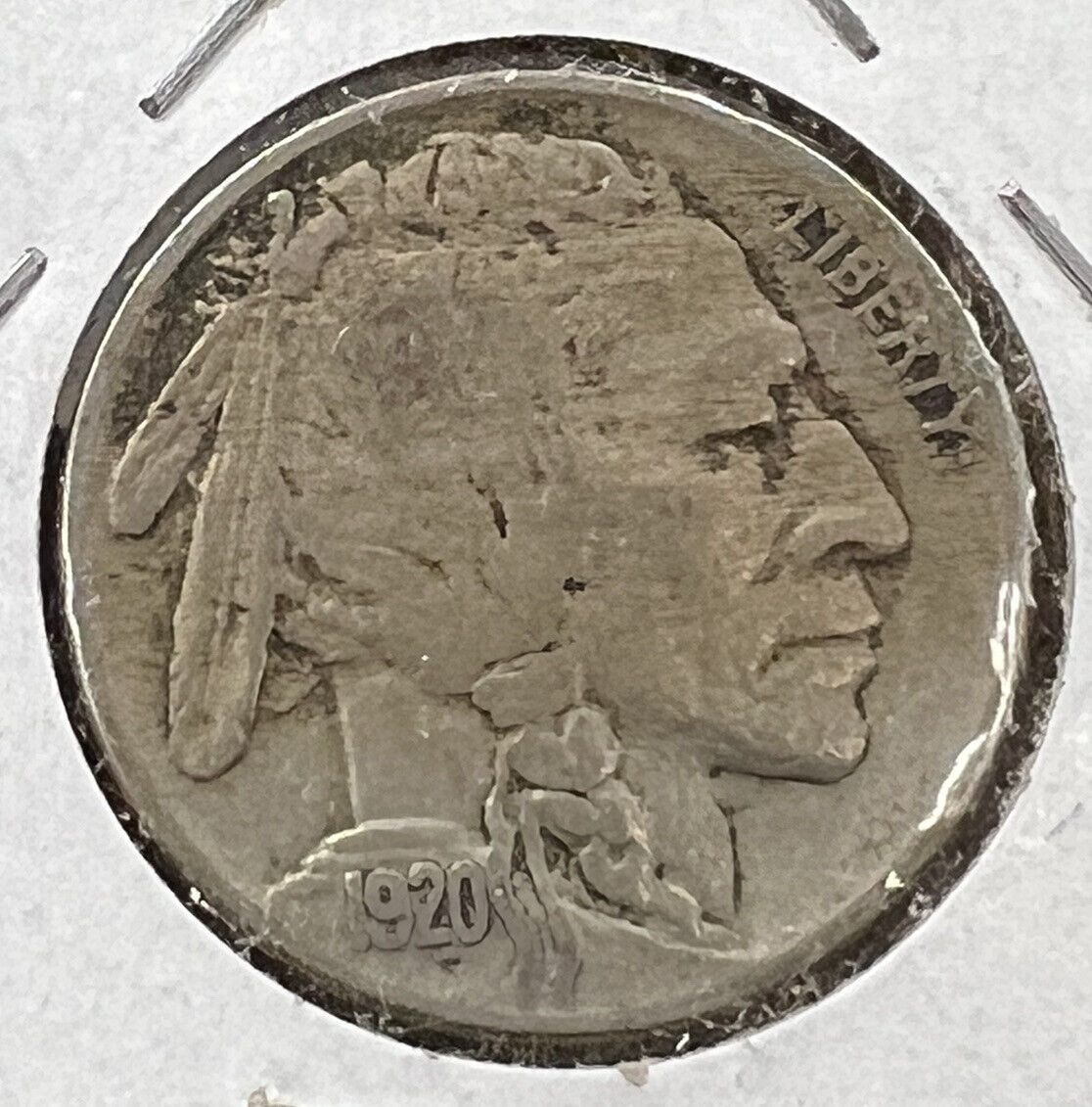 1920 Buffalo Indian Head Nickel Coin VG Very Good circ