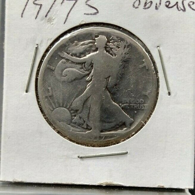 1917 S Walking Liberty Eagle Half Dollar Coin CHOICE AG ABOUT GOOD OBVERSE MM