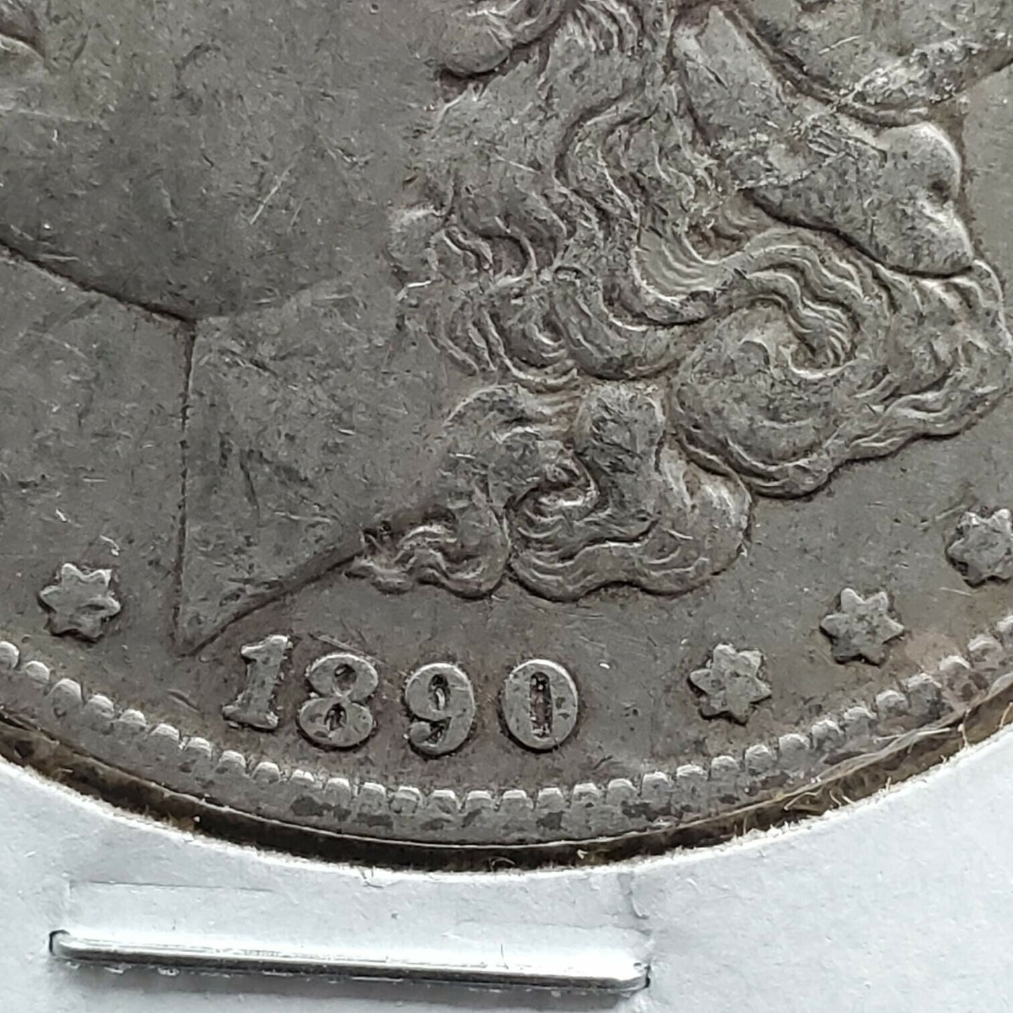 1890 O Morgan Coin Choice VF Very Fine VAM-10A Obverse Die Clash Variety Comet