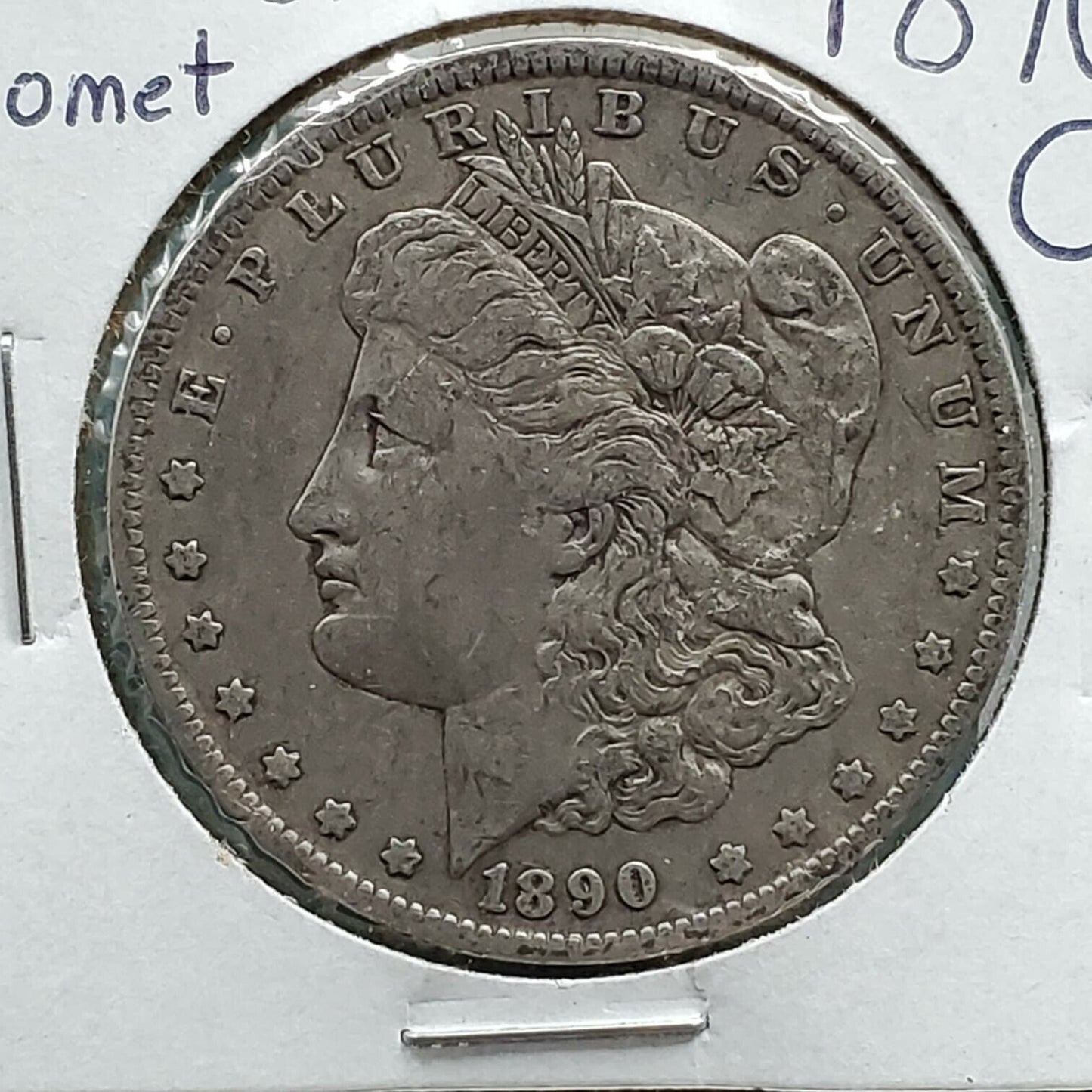 1890 O Morgan Coin Choice VF Very Fine VAM-10A Obverse Die Clash Variety Comet