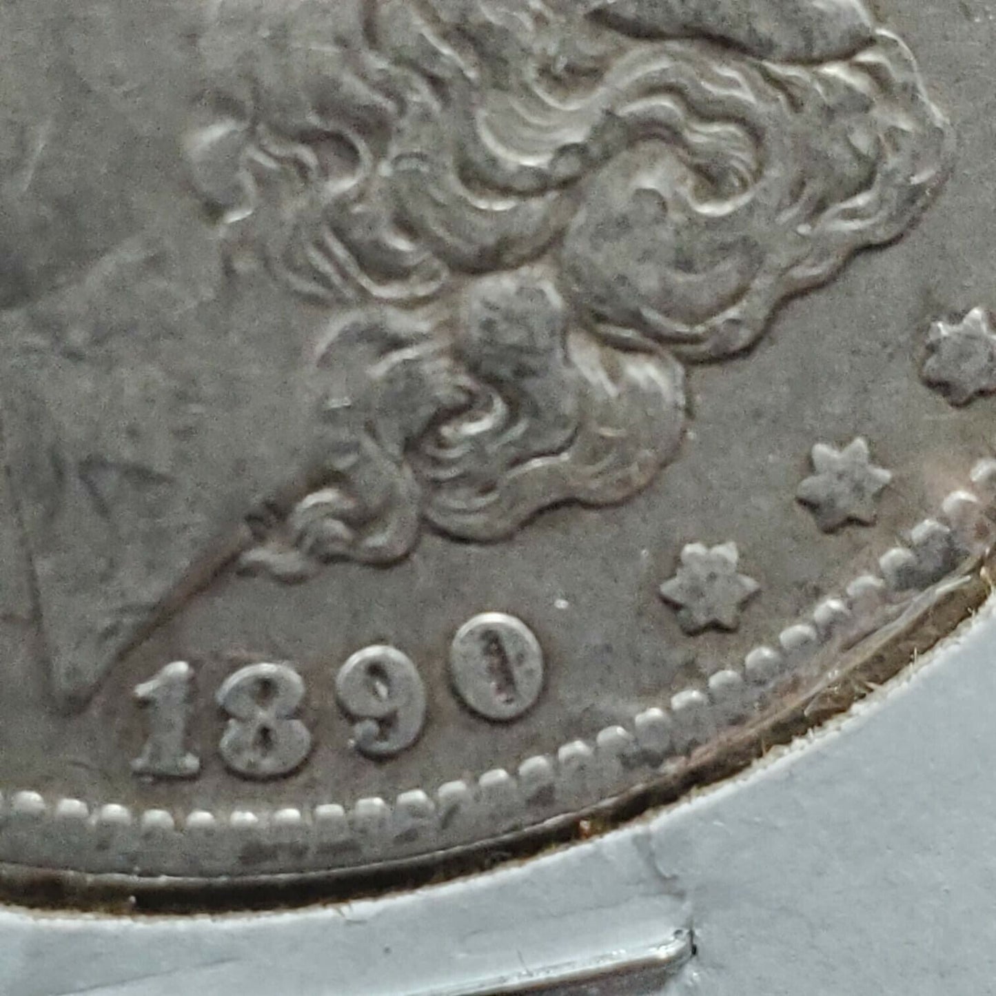 1890 O Morgan Coin Choice VF Very Fine VAM-10A Obverse Die Clash Variety Comet