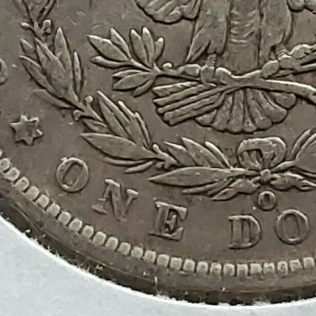 1890 O Morgan Coin Choice VF Very Fine VAM-10A Obverse Die Clash Variety Comet