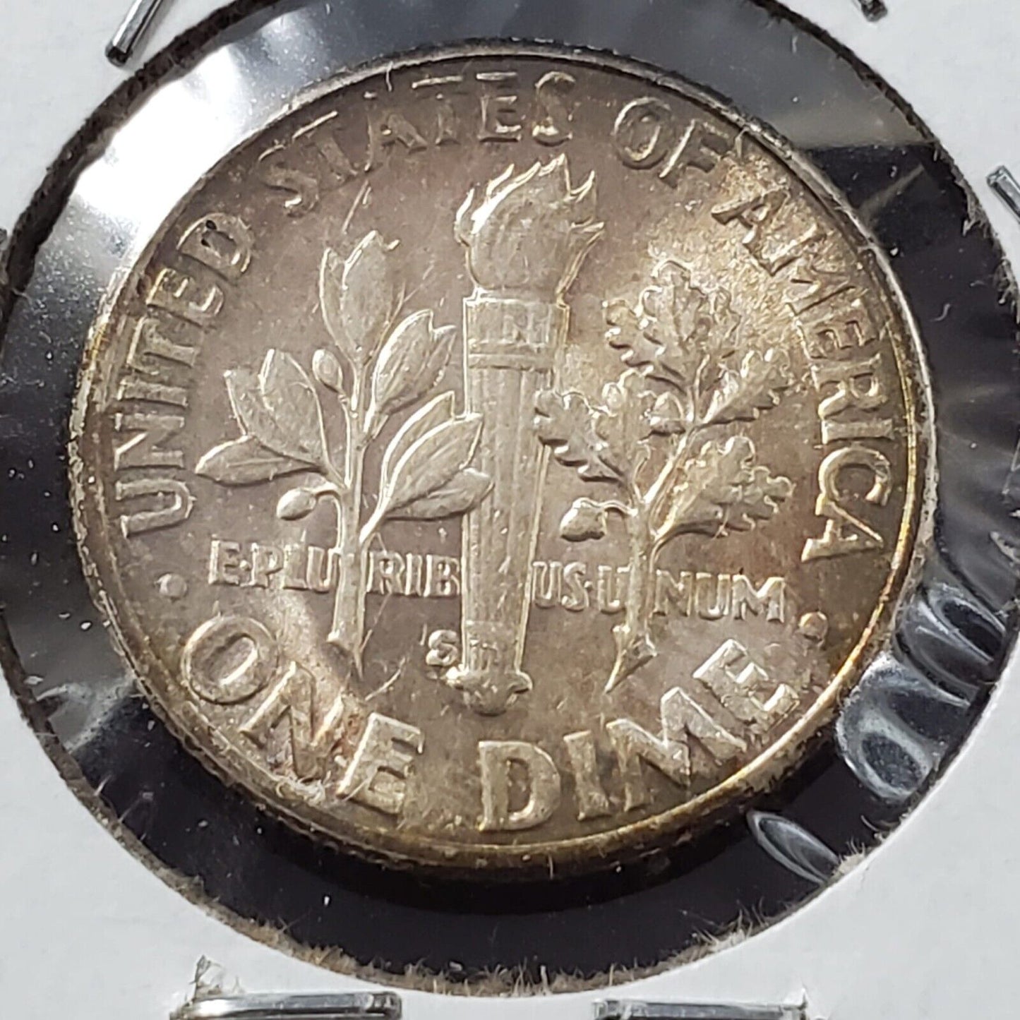 1952 S Roosevelt Silver Dime Coin Toning Toner CH BU