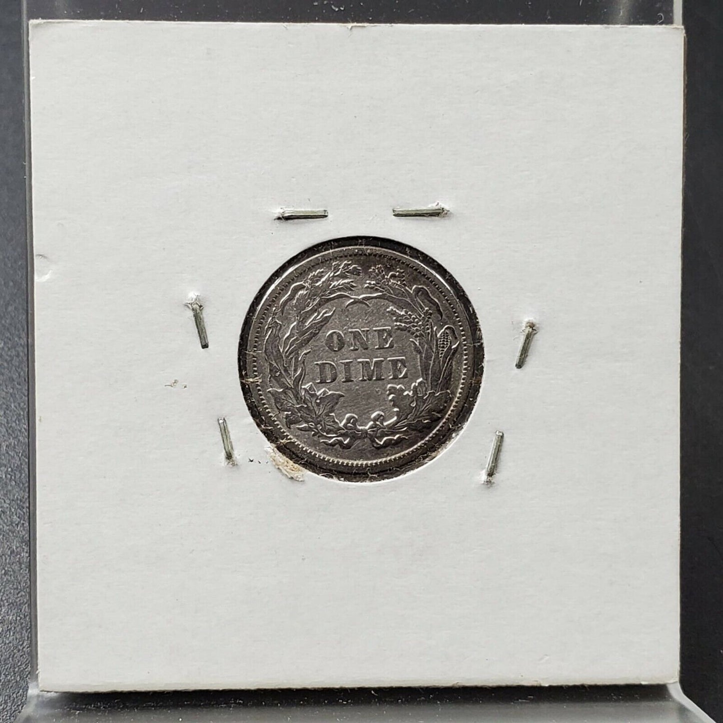1891 P SEATED LIBERTY SILVER DIME COIN CHOICE AU ABOUT UNC Last Year of Type