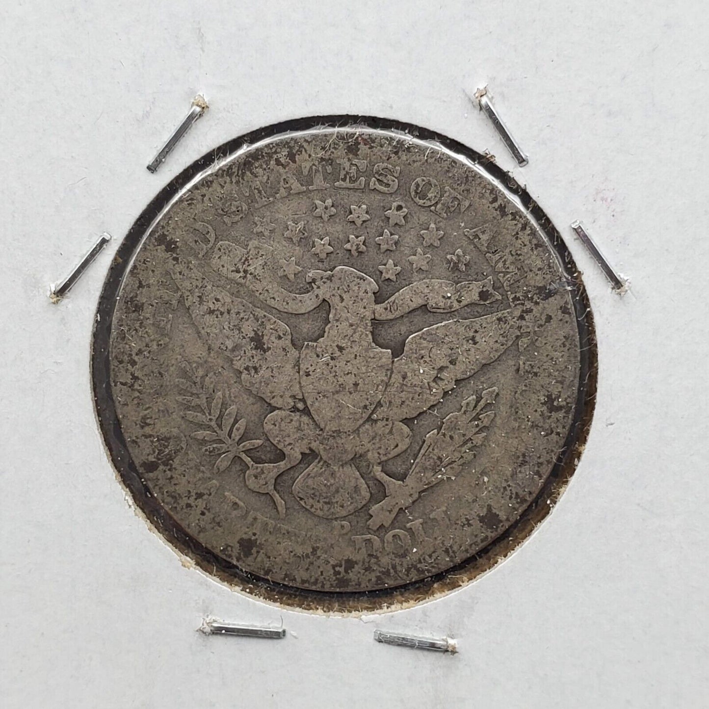 1910 D Barber Silver Quarter Coin AG About Good Full Date