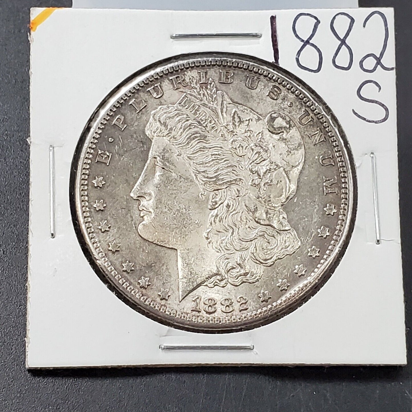 1882 S $1 Morgan Silver Dollar Coin Choice AU About Unc