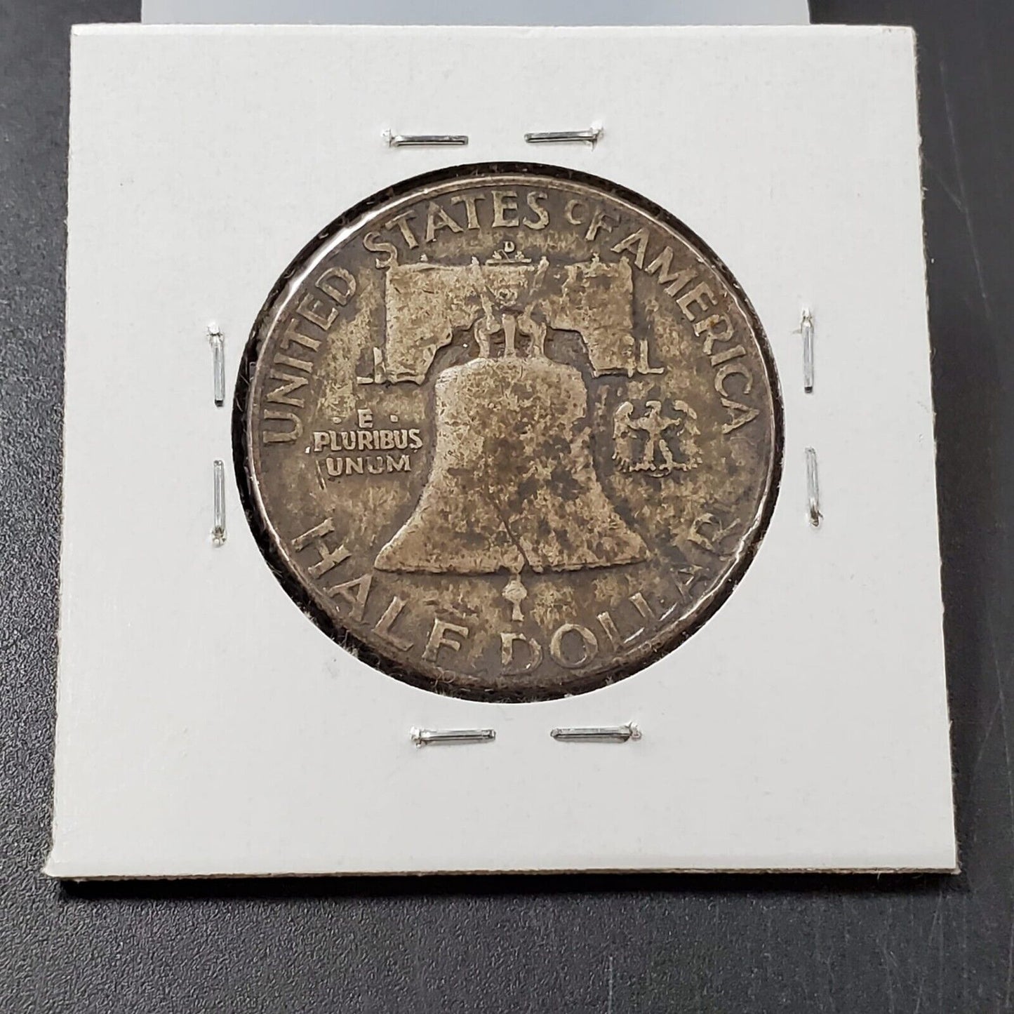 1952 D Franklin Silver Half Dollar Coin PQ * Original Circ Toning Toner