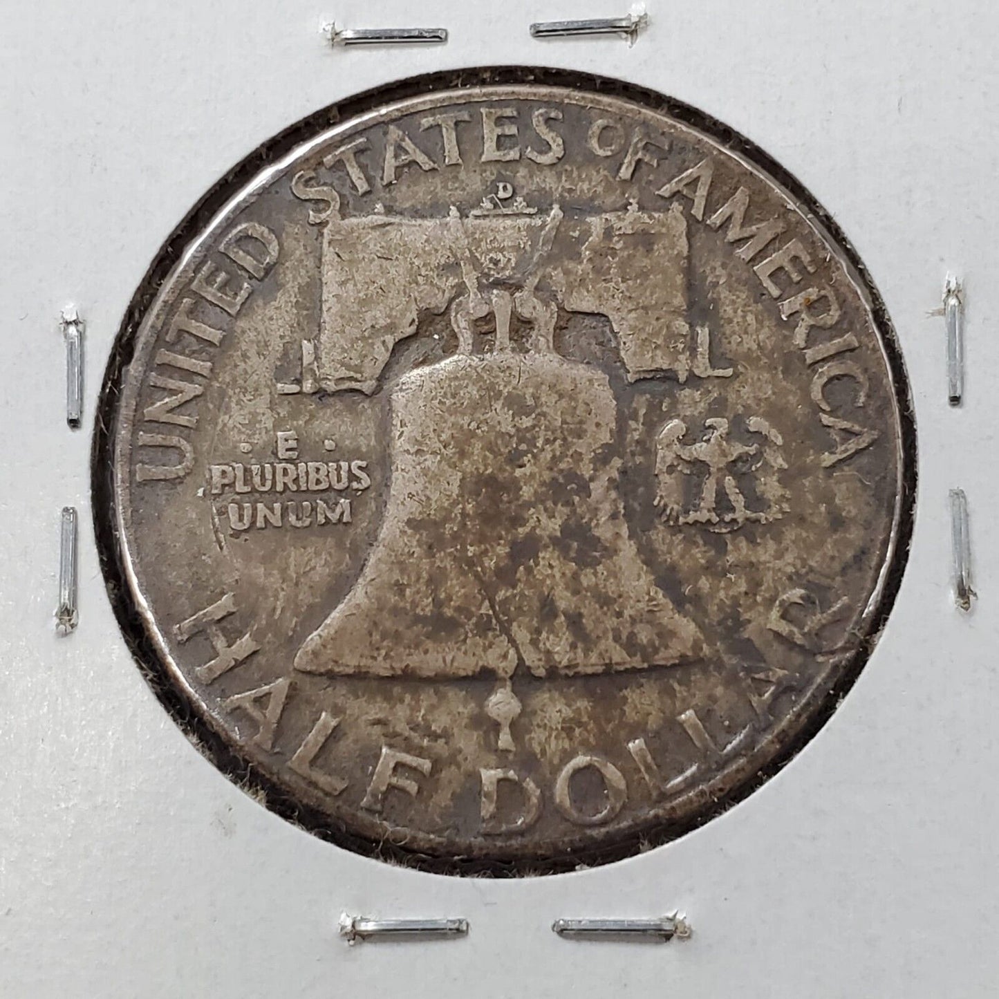 1952 D Franklin Silver Half Dollar Coin PQ * Original Circ Toning Toner