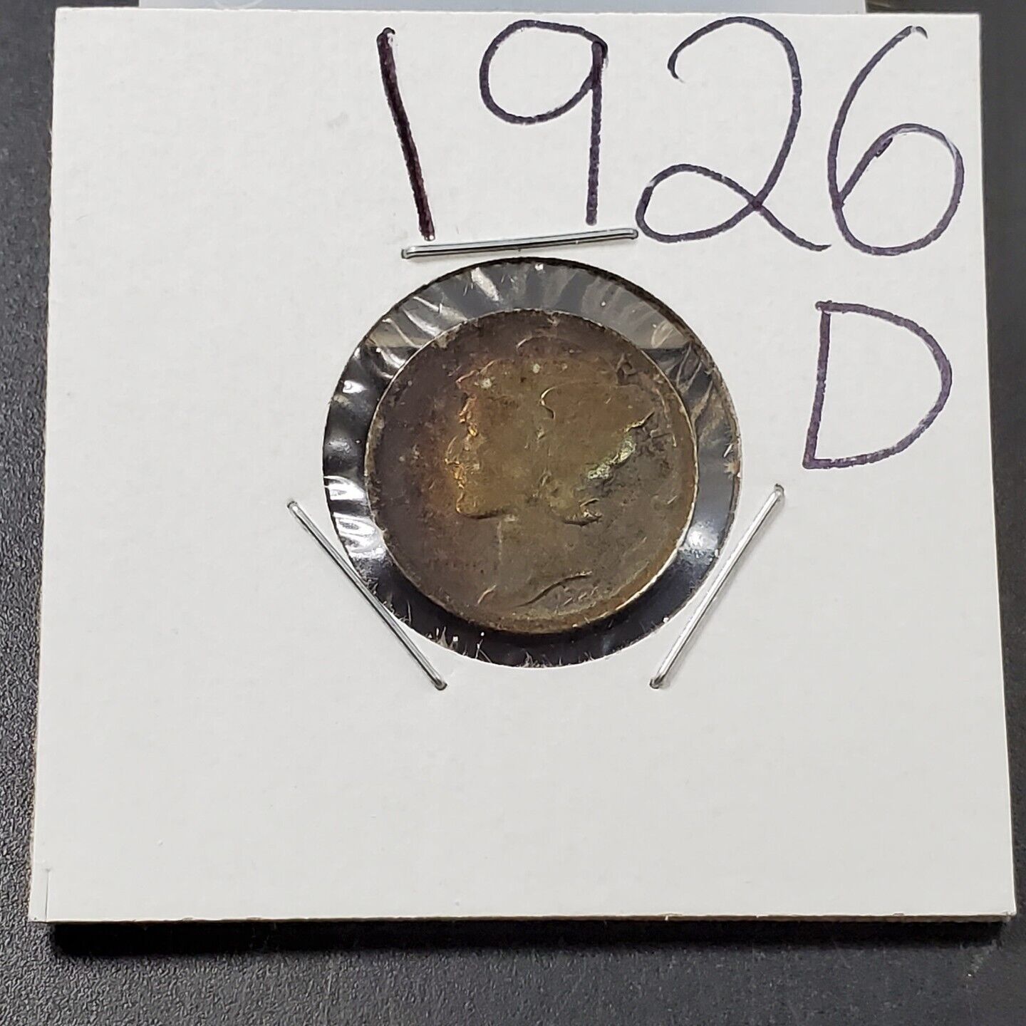 1926 D Mercury Dime Coin AG / Good Very Neat Toning Toner