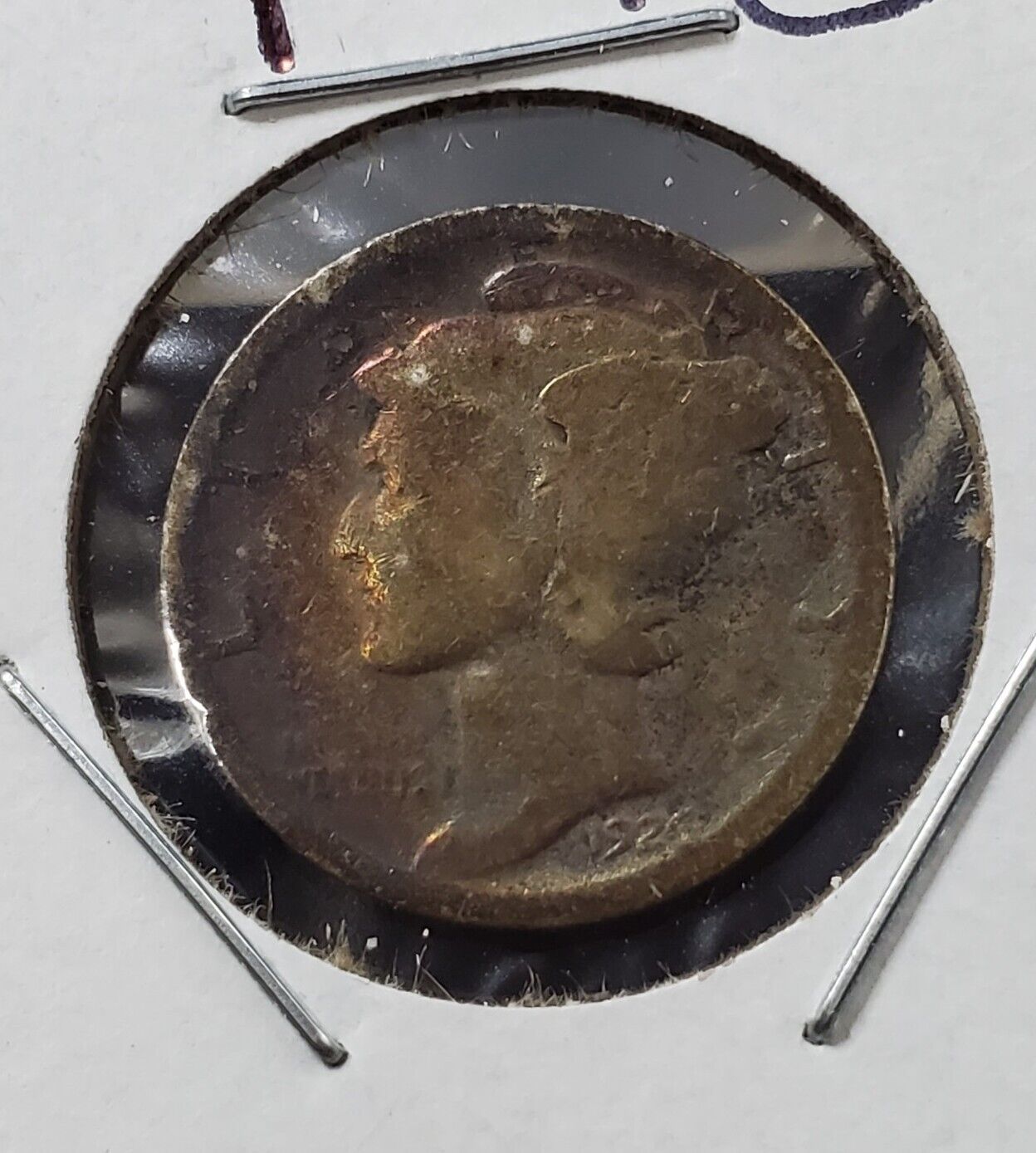 1926 D Mercury Dime Coin AG / Good Very Neat Toning Toner