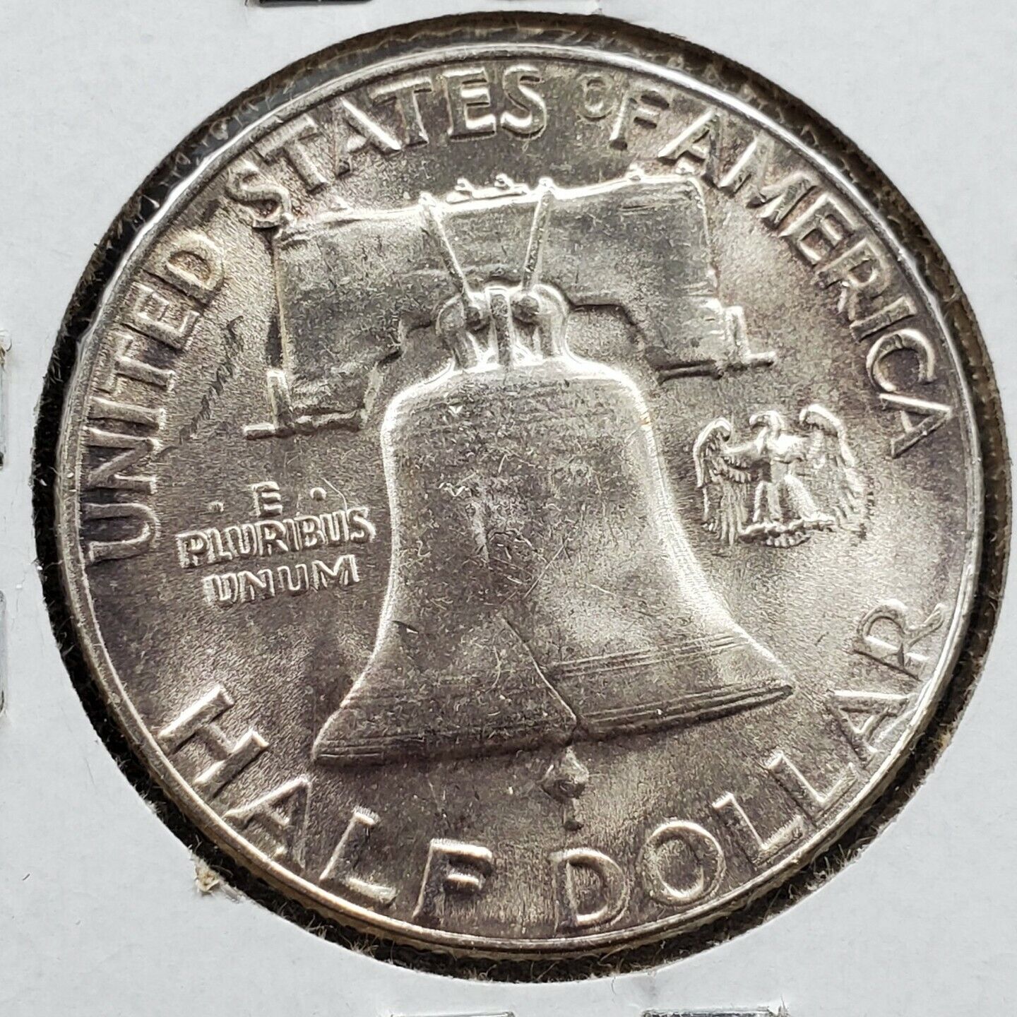 1955 Franklin Silver Half Dollar Coin Bugs Bunny Variety FS-401 CHOICE BU UNC
