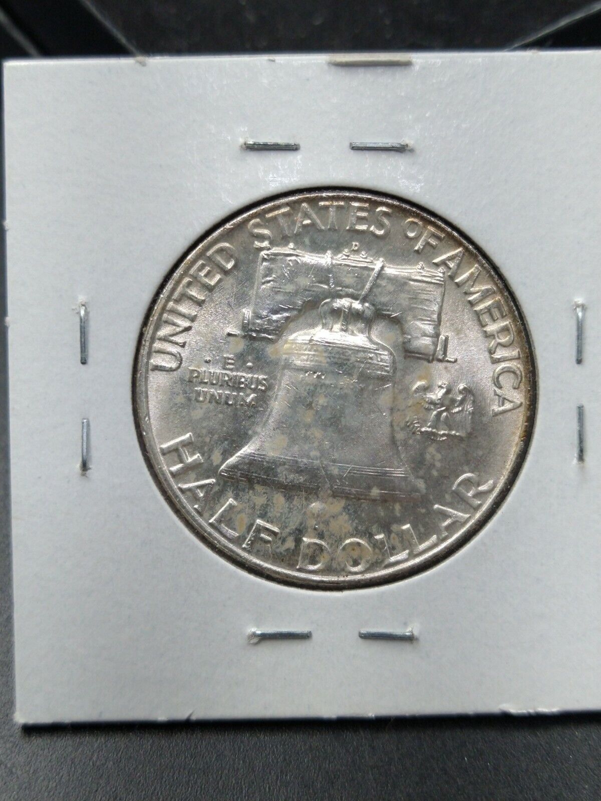 1963 P Franklin Silver 90% Half Dollar Coin BU UNC Some Toning