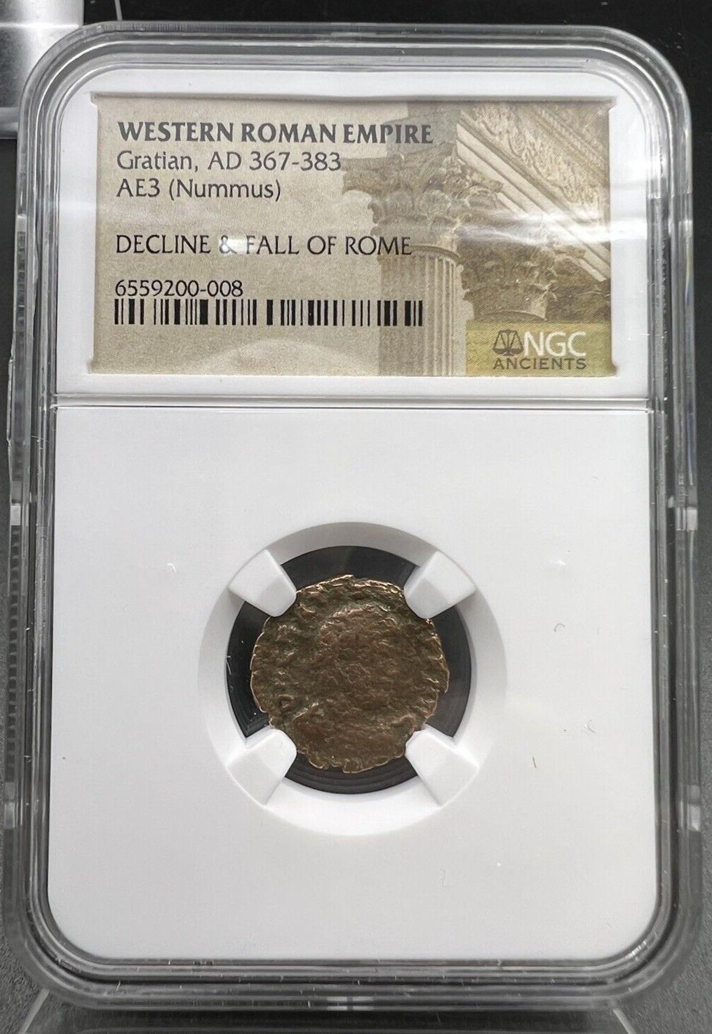 Western ROMAN EMPIRE Gratian AE3 Nummus Julian II AD 367-383 Ancient Rome Bronze