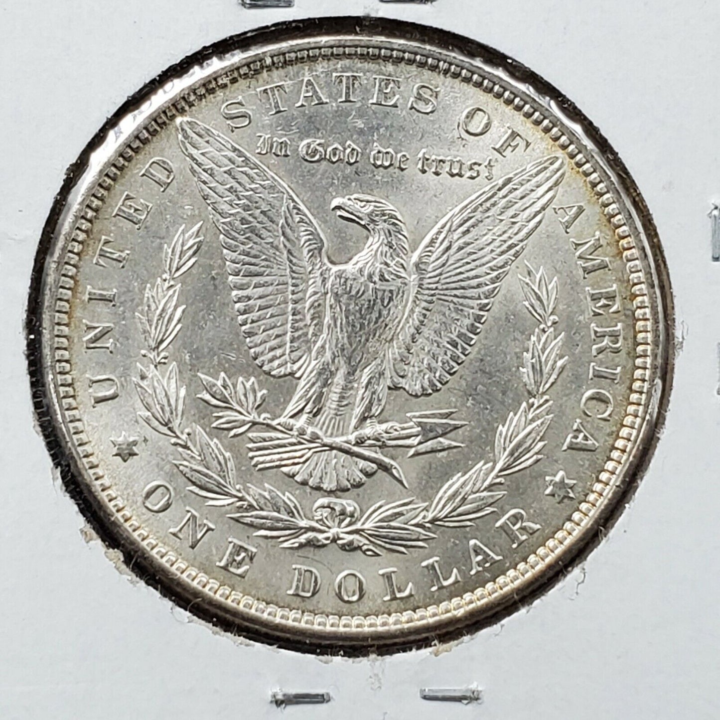 1900 P Morgan Silver Eagle Dollar Coin BU Uncirculated Some Toning Nice Coin