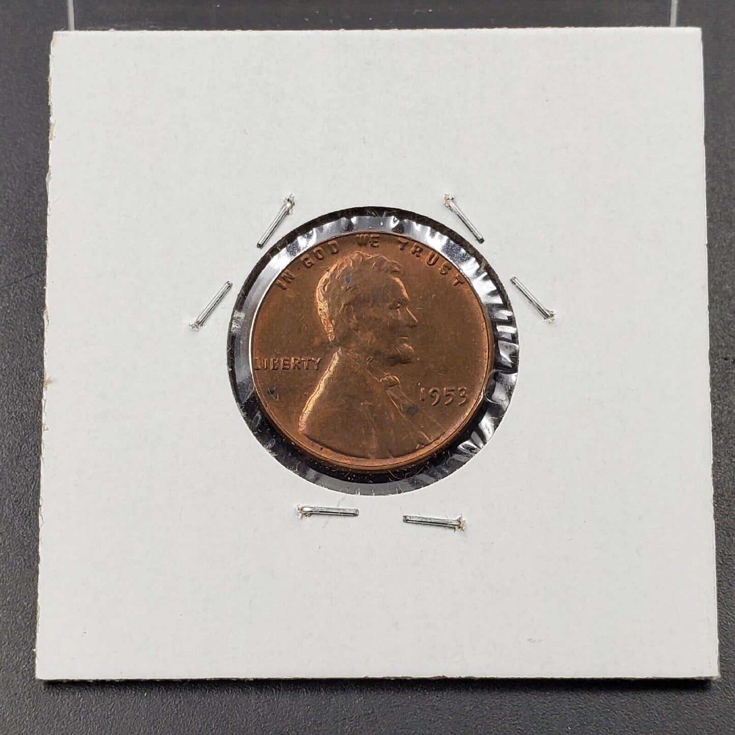 1953 P Lincoln Wheat Cent Penny Variety Die Break on wheat reverse XF / AU