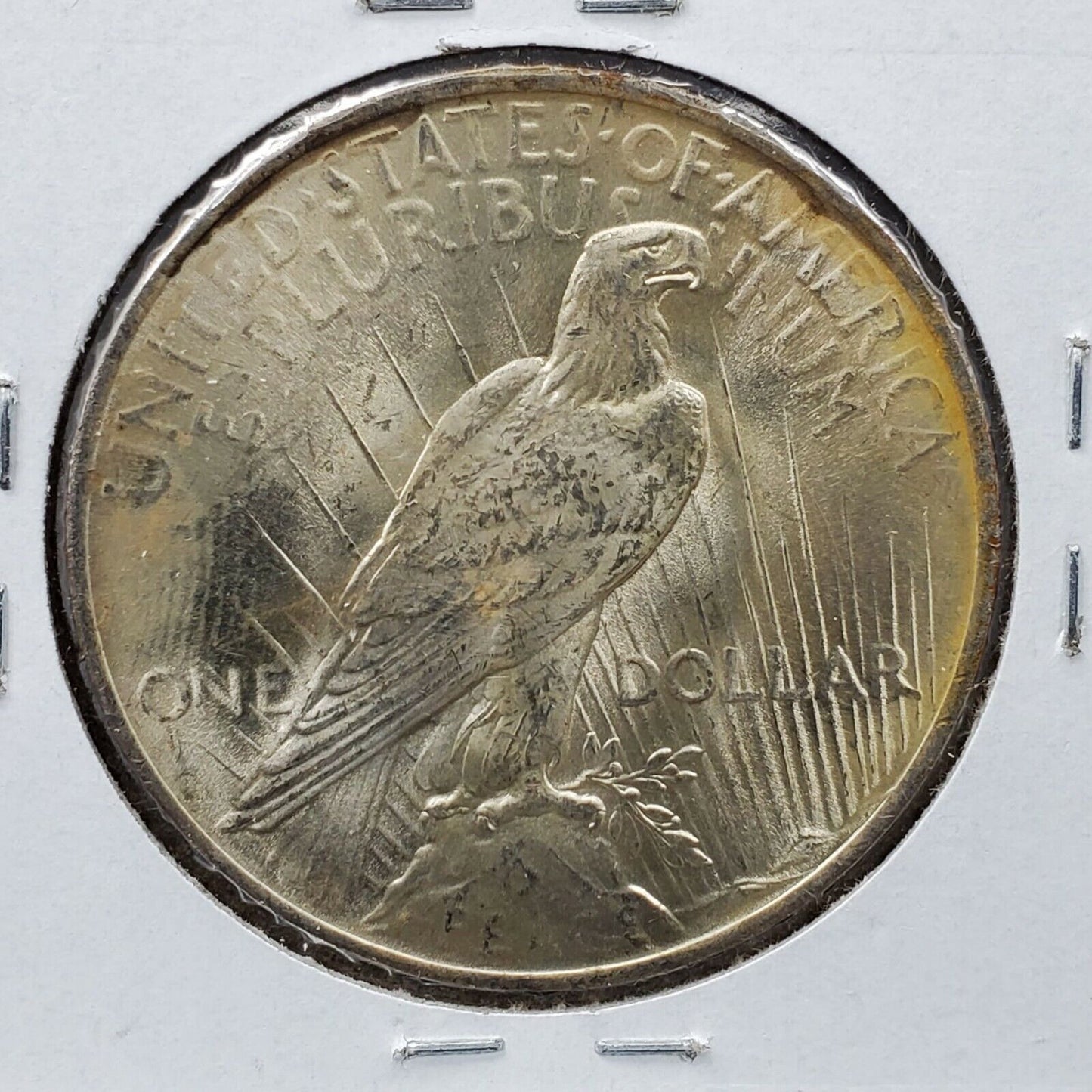 1923 P Peace 90% Silver Eagle Dollar Coin Average BU Uncirculated Neat Toning