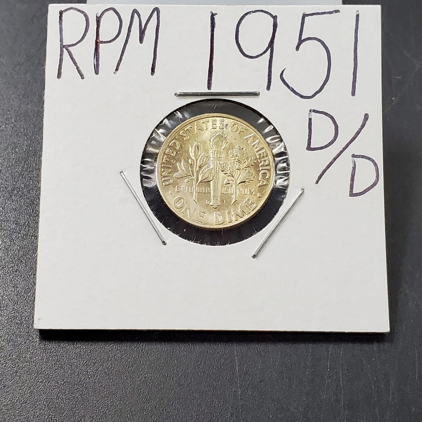 1951 D/D Roosevelt Silver Dime Coin RPM 001 FS-501 Choice / Gem BU UNC
