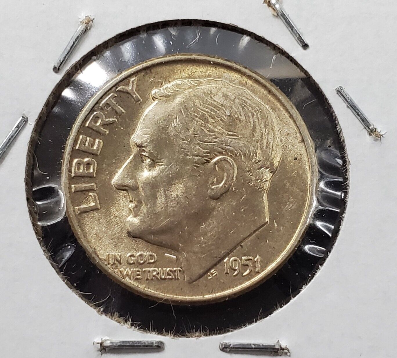 1951 D/D Roosevelt Silver Dime Coin RPM 001 FS-501 Choice / Gem BU UNC