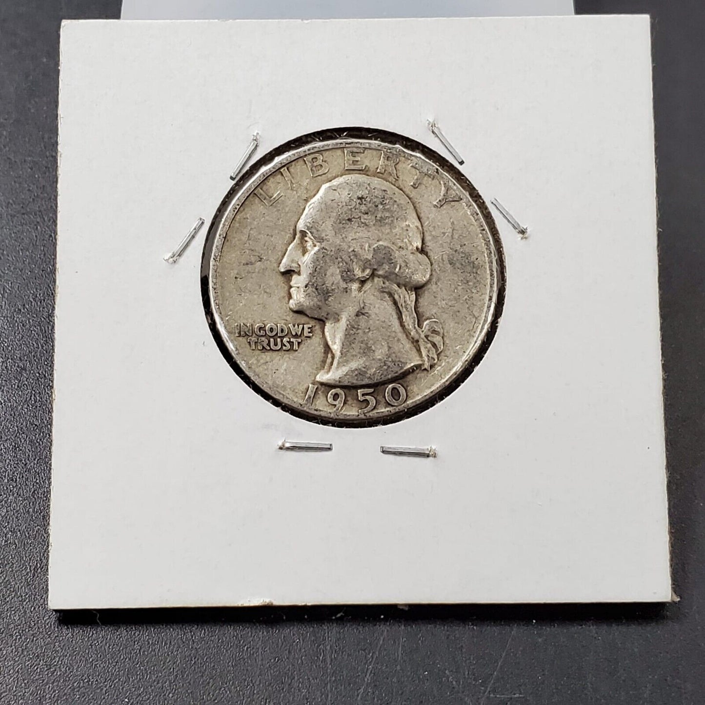 1950 S/S 25c Washington Quarter Coin RPM S Mint Repunched mint mar