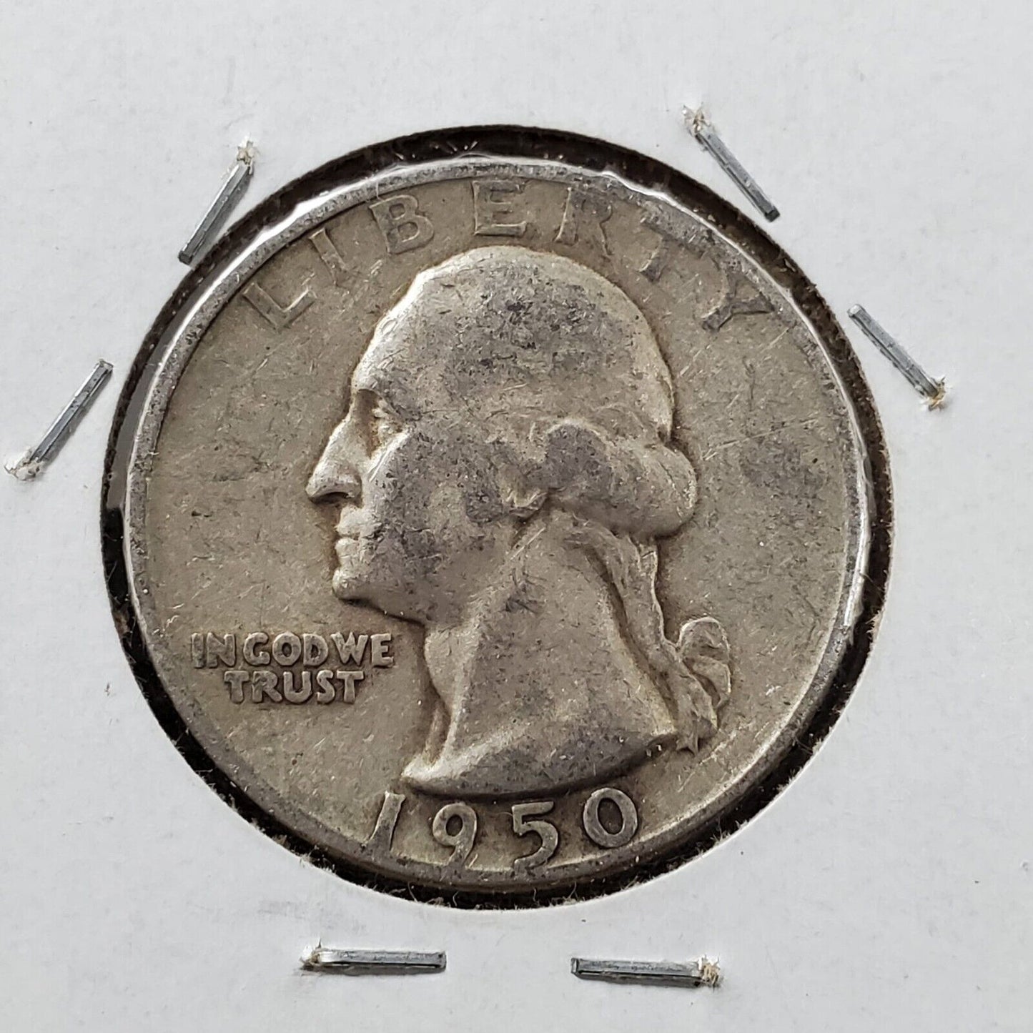 1950 S/S 25c Washington Quarter Coin RPM S Mint Repunched mint mar