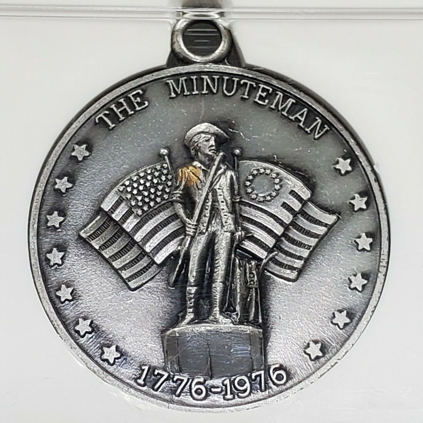 Naugatuck Conn Centennial The Minuteman 1776-1976 Bicentennial MEDAL NGC MS65