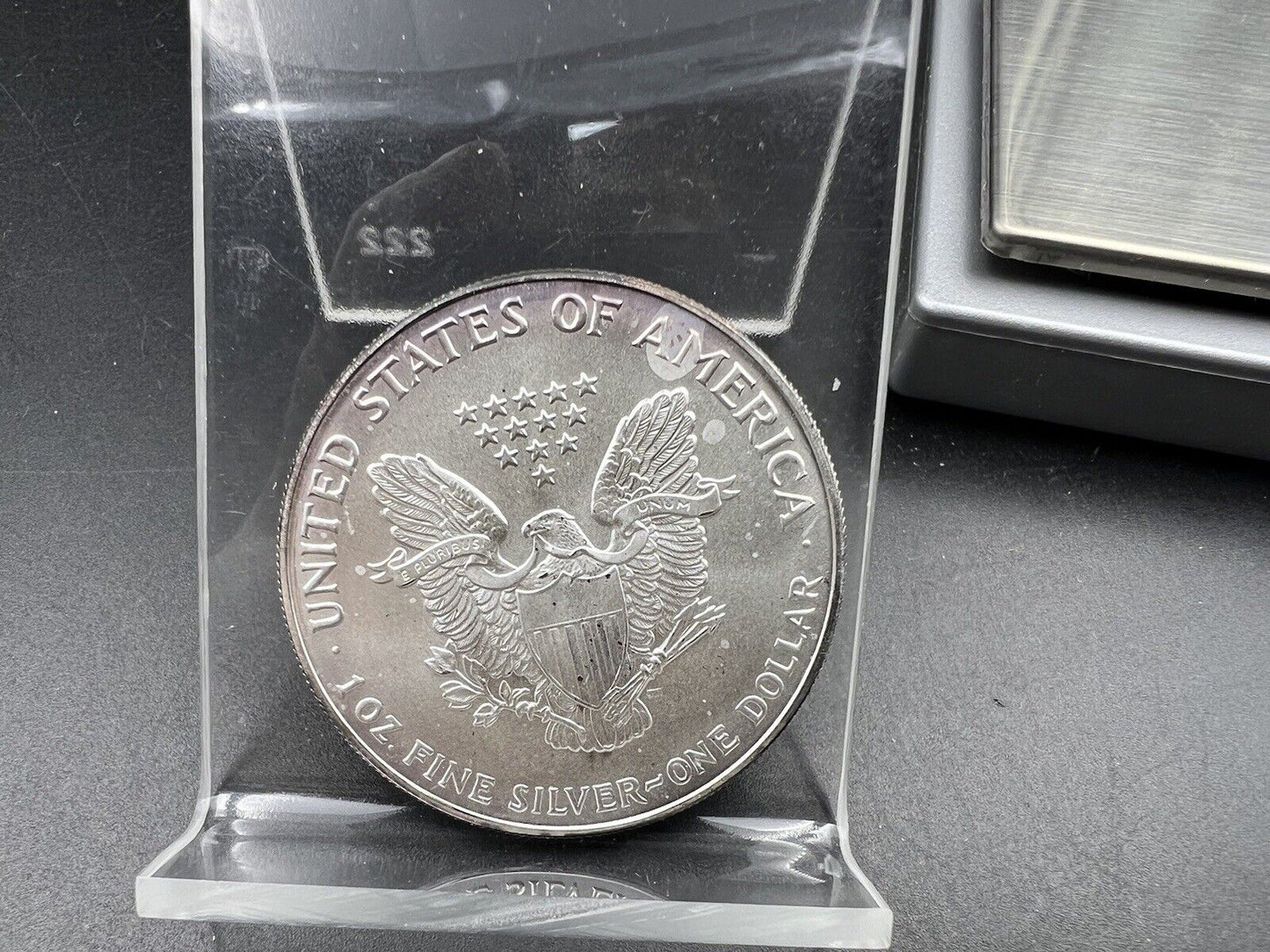 1993 1 OZ American Silver Eagle GEM UNC Neat Toning Toner