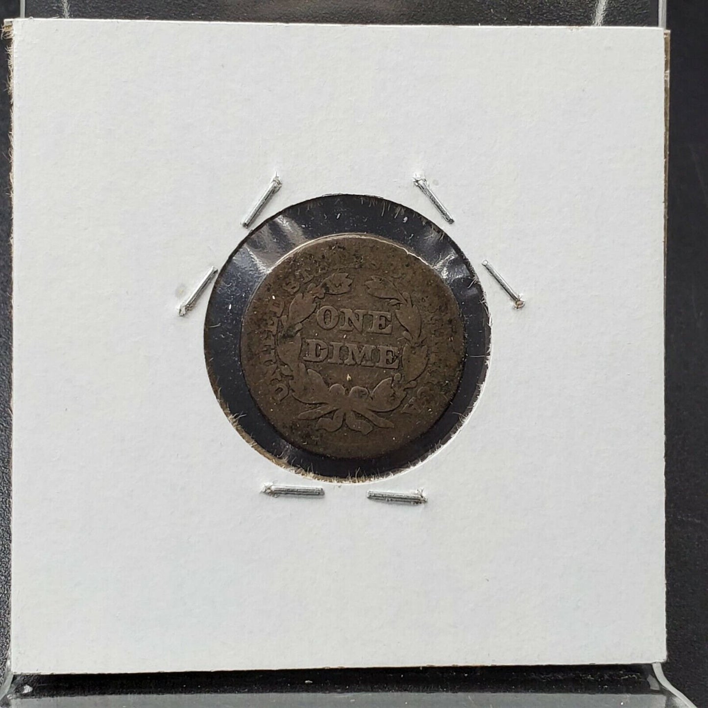 1849 Seated Liberty Silver Dime Coin 10c Choice AG ABOUT GOOD / G GOOD