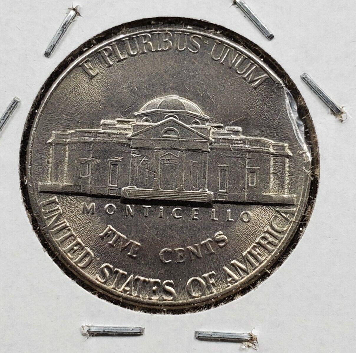 1971 D 5c Jefferson Clad Nickel Coin GEM BU FS Full Steps Clipped Planchet Error