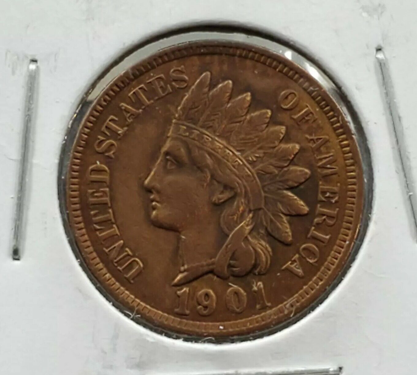 1901 Indian Head Cent Penny Coin XF / AU