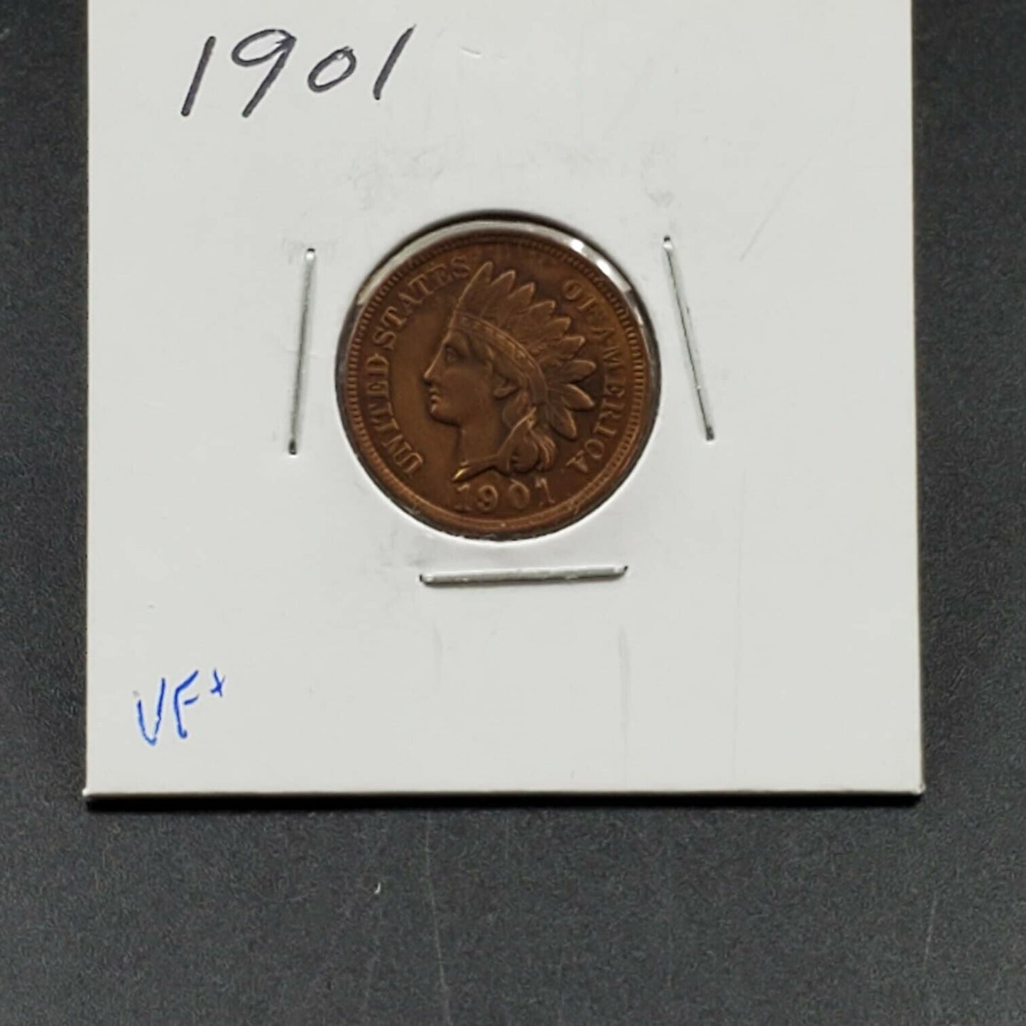 1901 Indian Head Cent Penny Coin XF / AU