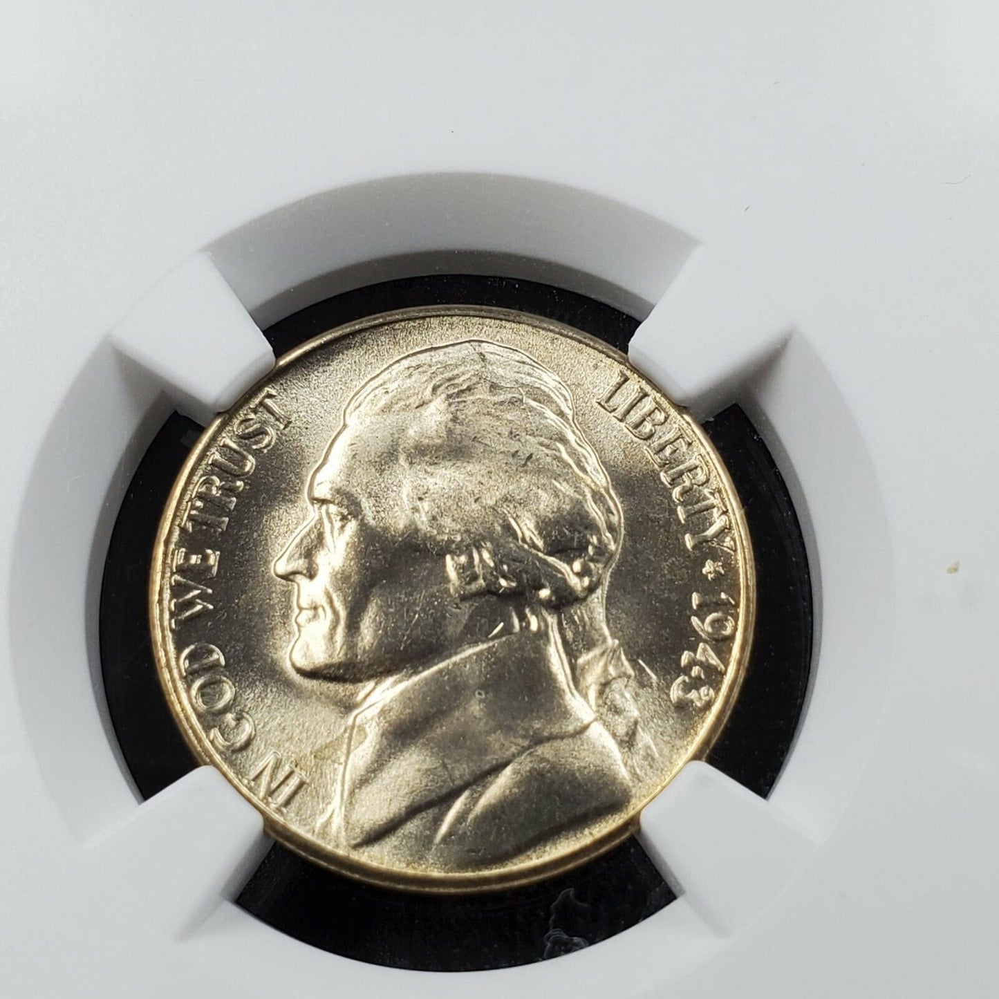 1943 S Jefferson Nickel Coin NGC MS67 5FS 5 FULL STEPS WW2 ERA TYPE 2 SILVER