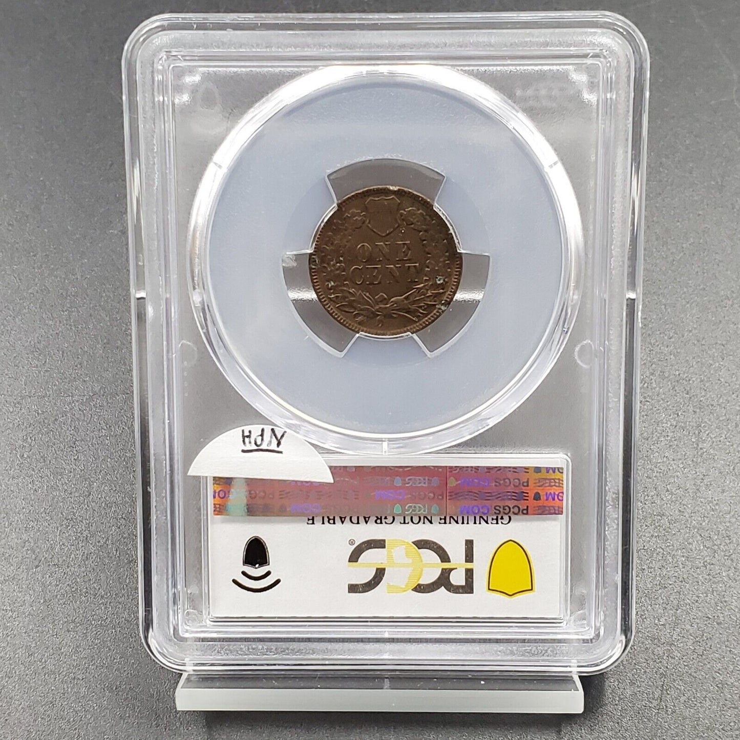 1872 Indian Cent Penny Environmental Damage PCGS AU Details ED Semi Key Date