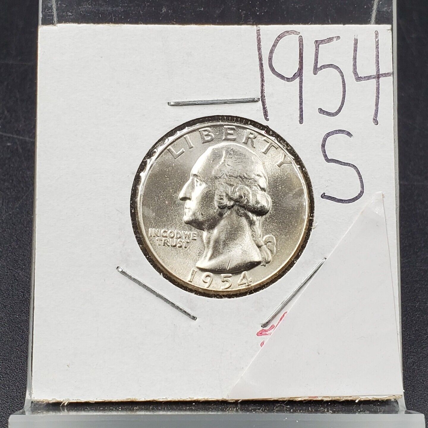 1954 S 25C Washington Quarter Silver Coin Choice / Gem BU UNC NICE