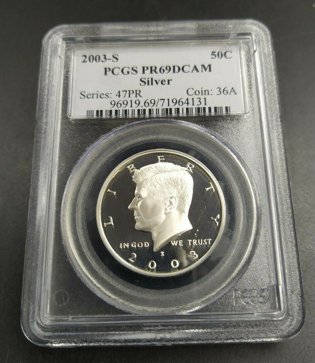2003 S Kennedy Proof Half Dollar Coin PF69 UCAM PCGS DCAM SILVER #131