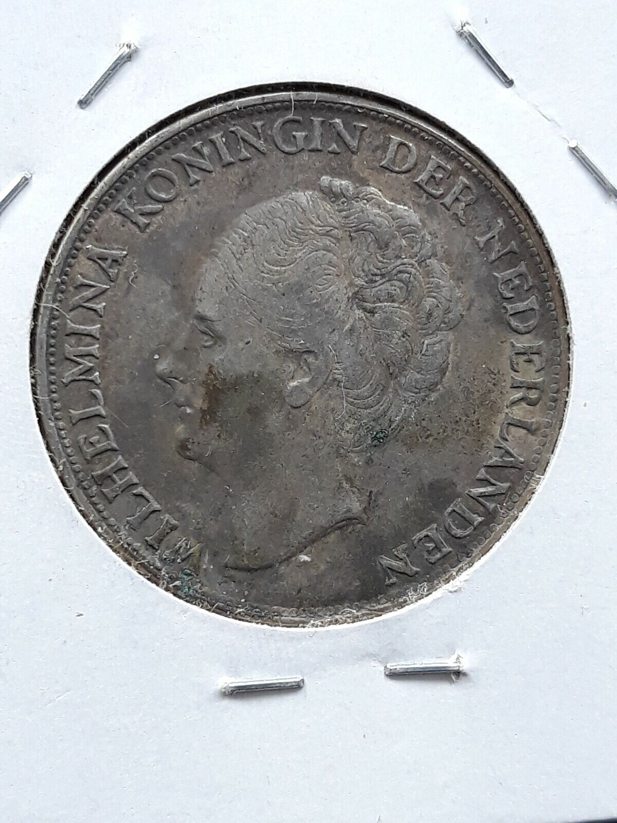 1944 P Netherlands 1 Gulden WW2 World War Two Emergency Philadelphia Mint Issue