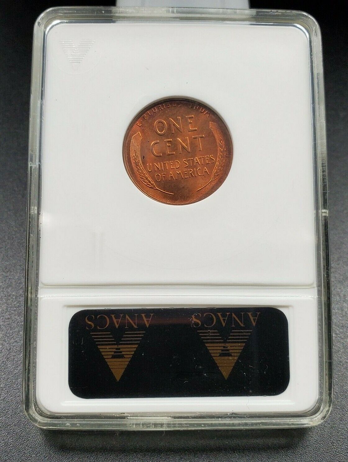 1946 S S/S Lincoln Wheat Cent Penny RPM MS64 Red ANACS Breen-2182 Sans Serif S