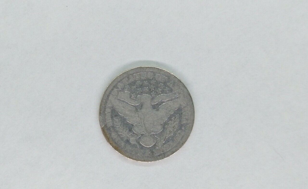 1892 P Barber Silver Quarter Coin Choice Circulat Full Date First Year of Issue