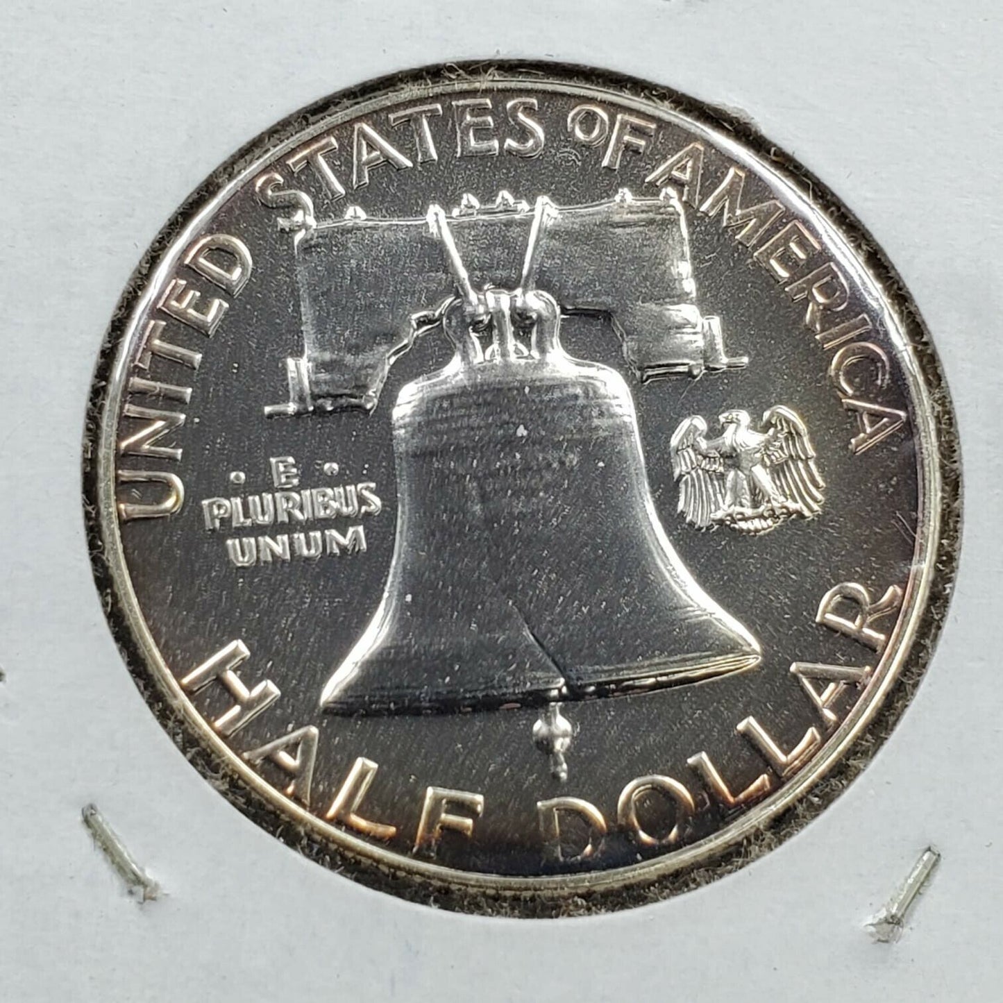 1962 P Franklin Silver Half Dollar Coin Choice Gem Proof Neat Toning