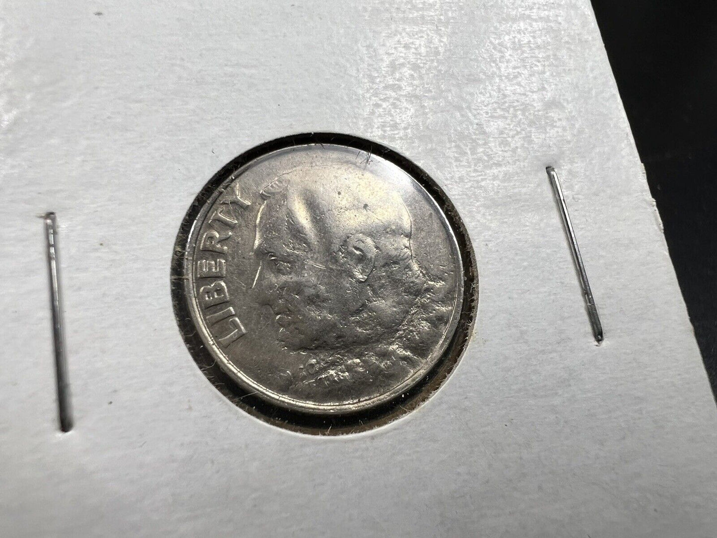 Clad Roosevelt Dime 10c Major Strike Struck Through Thru Error Coin XF/AU Circ