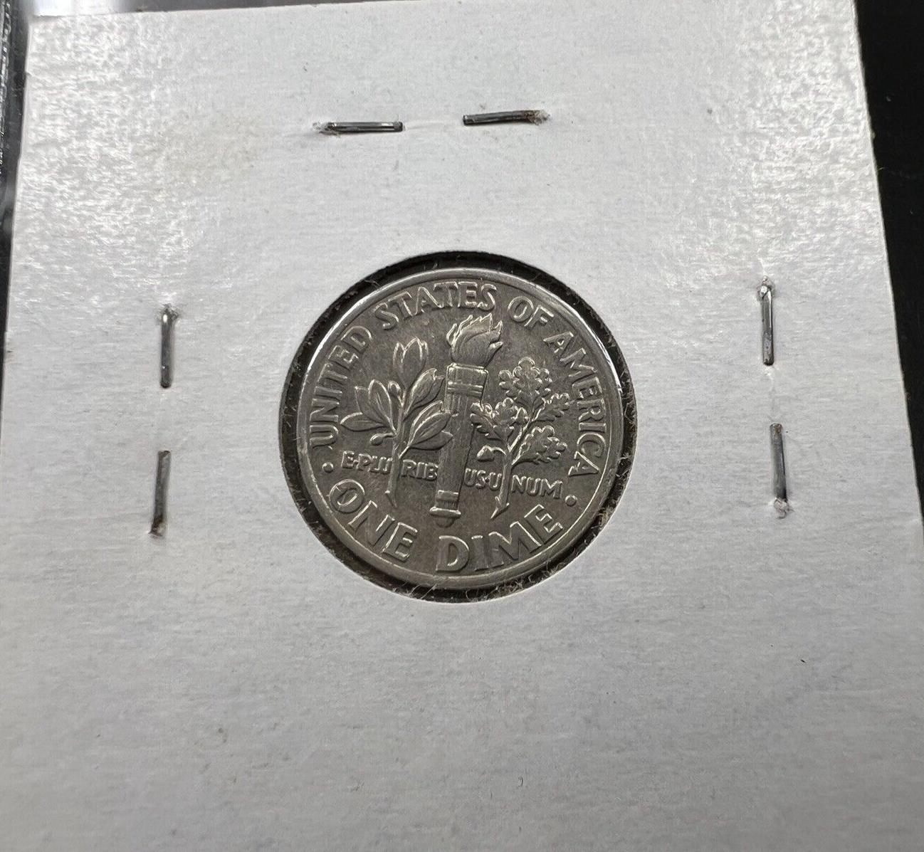 Clad Roosevelt Dime 10c Major Strike Struck Through Thru Error Coin XF/AU Circ