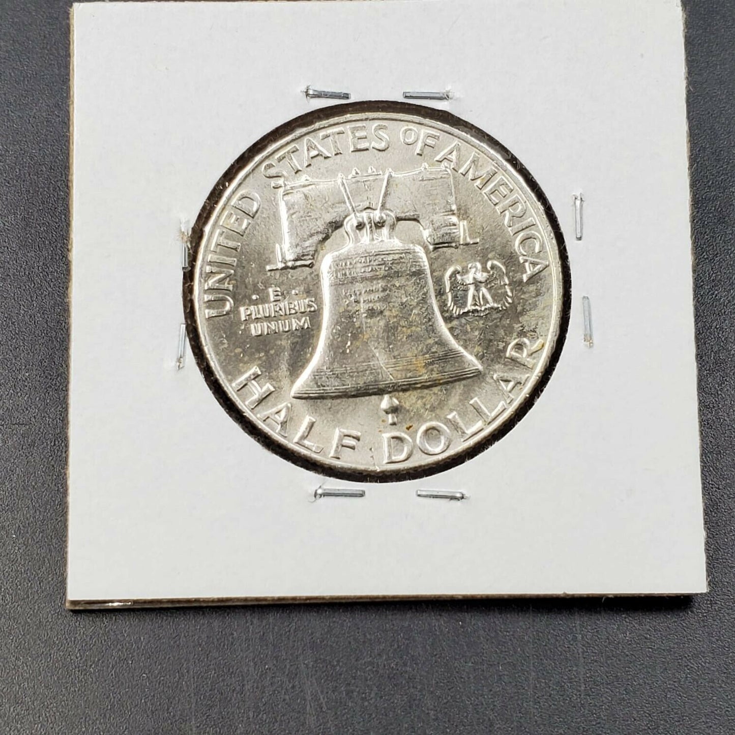 1959 P Franklin Silver Half Dollar BU Goiter FS-402 Variety FBL FULL BELL LINE