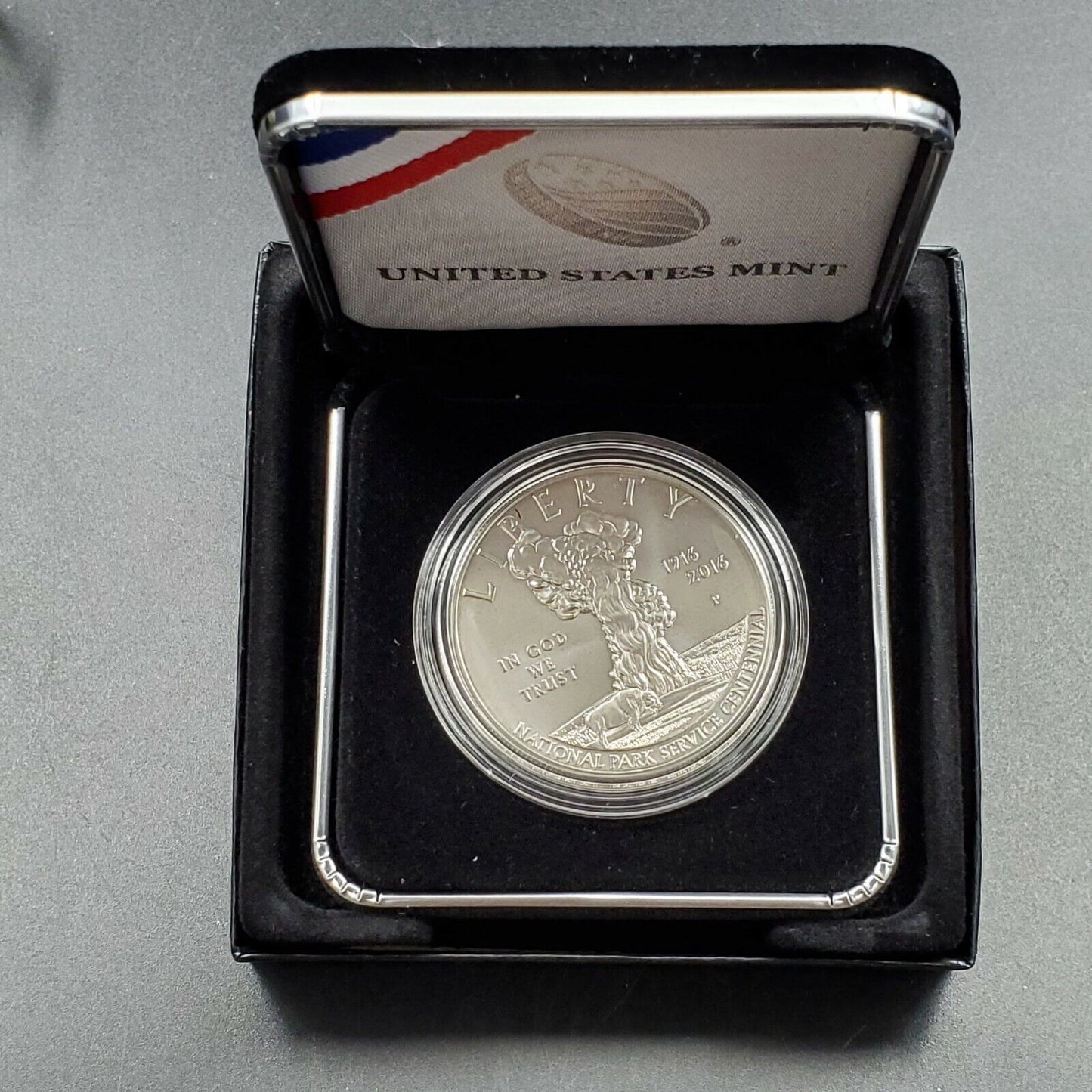 2016 P National Park Commemorative BU Silver Dollar OGP Business