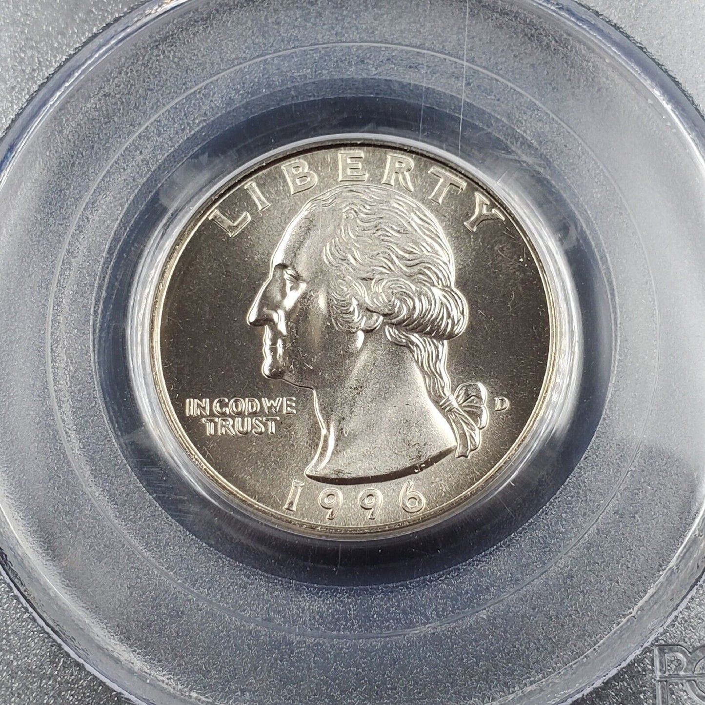 1996 D 25c Washington Clad Quarter Gem BU BUSINESS PCGS MS67 #1
