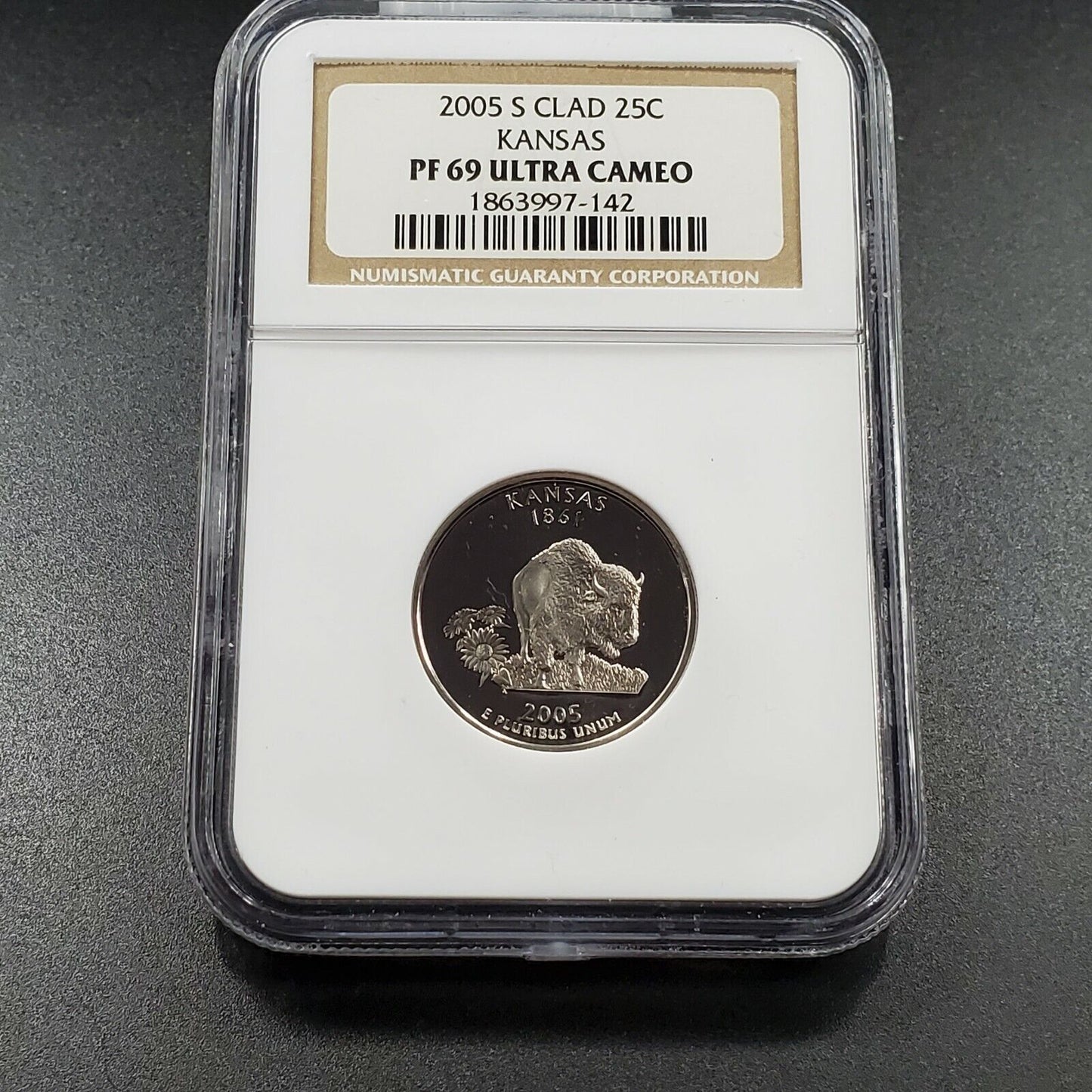 2005 S Complete 5 Coin Clad Proof Quarter Set NGC Graded PF69 UCAM Brown Label