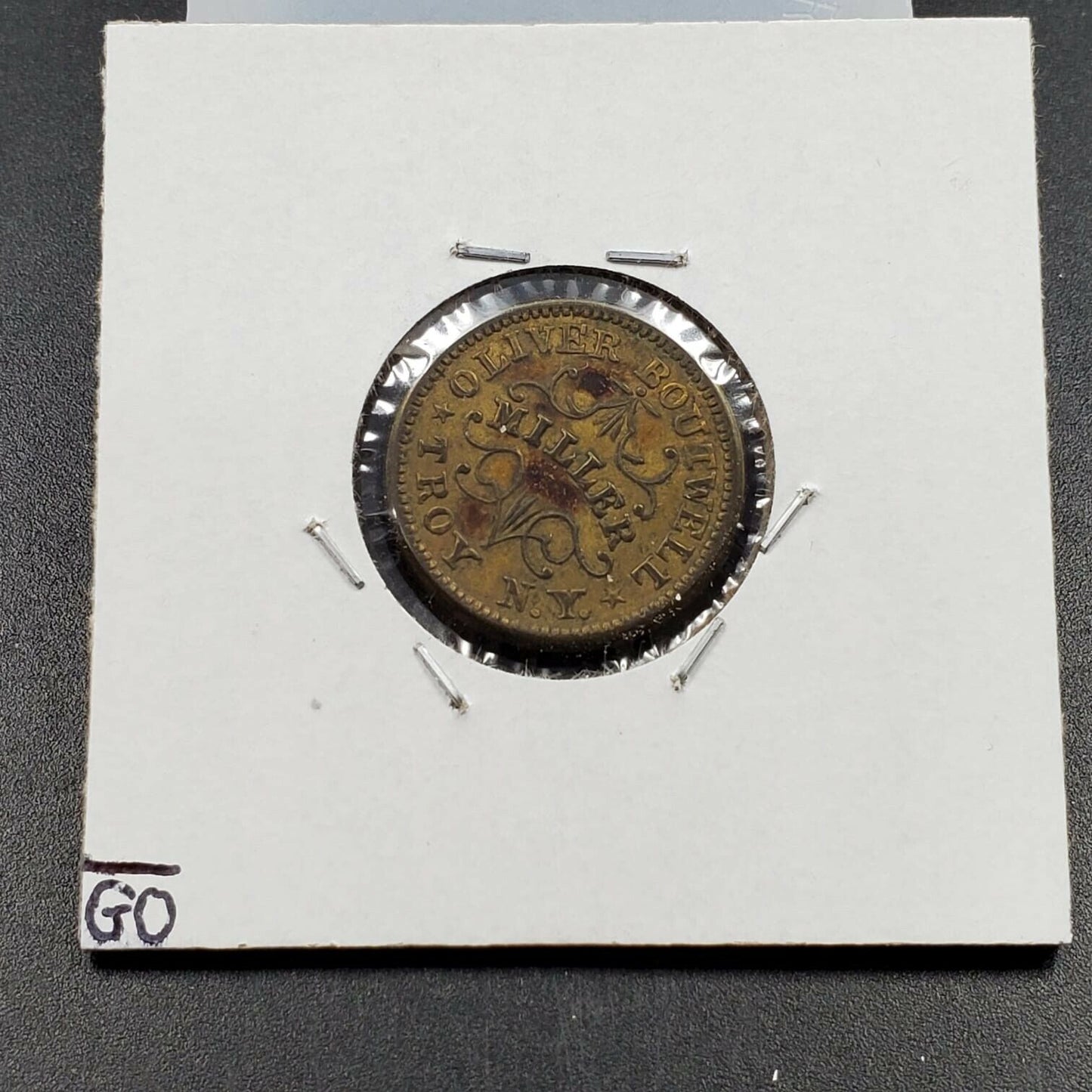 Civil War Token 1863 Oliver Boutwell Miller NY CHOICE VF CIRCULATED