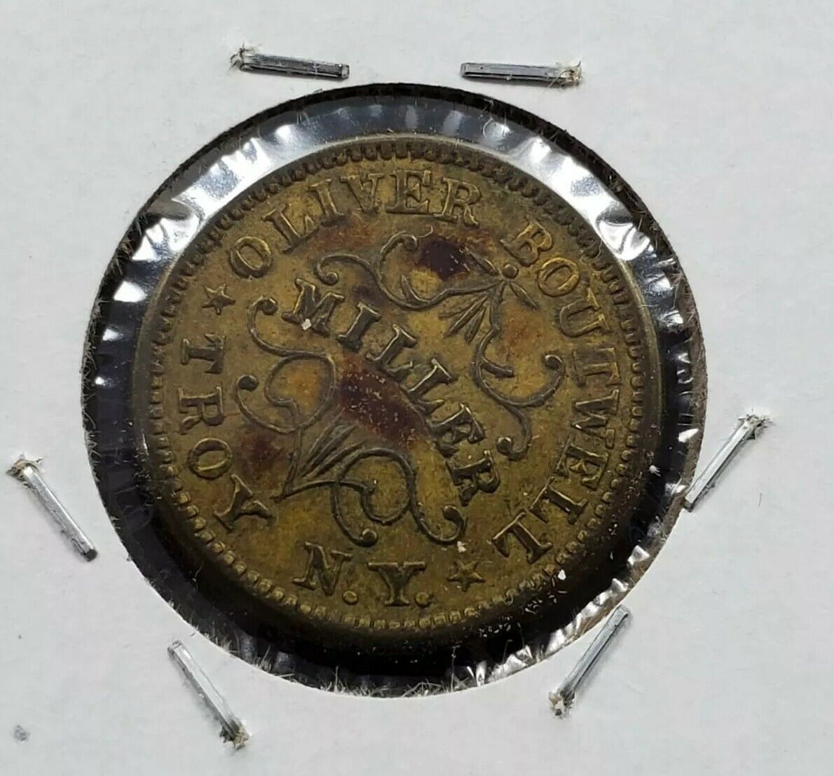 Civil War Token 1863 Oliver Boutwell Miller NY CHOICE VF CIRCULATED