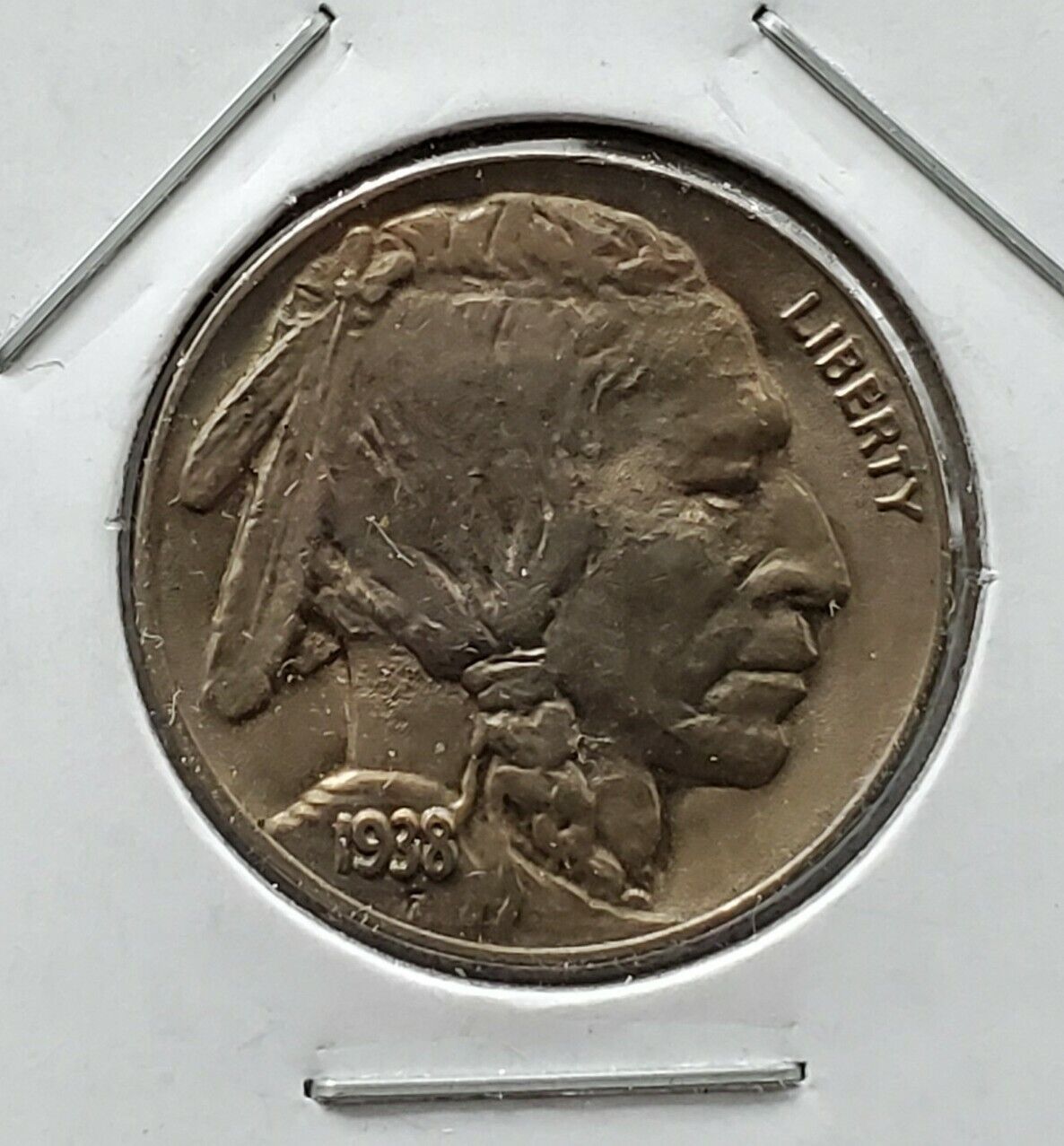 1938 D 5c Buffalo Nickel Nice Coin Choice BU UNC ~ %10 Slight Rotated Die Error
